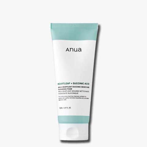 Заспокійлива пінка для вмивання Anua Heartleaf Succinic Moisture Cleansing Foam AN46 фото