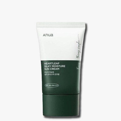 Зволожувальний сонцезахисний крем ANUA Heartleaf Silky Moisture Suncream SPF 50+ AN47 фото