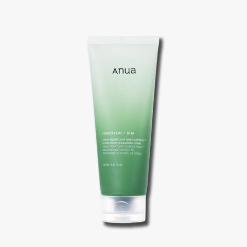 Очищуюча пінка з хауттюйнією та кверцетинолом ANUA Heartleaf Quercetinol Pore Deep Cleansing Foam AN03 фото