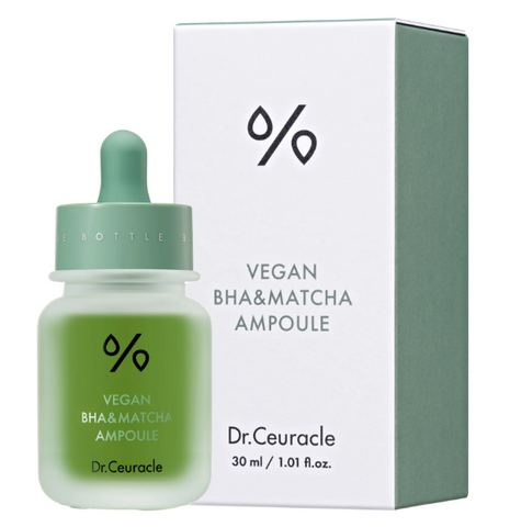 Ампульна сироватка з BHA кислотою та екстрактом чаю Матчa Dr.Ceuracle Vegan BHA&Matcha Ampoule С203 фото