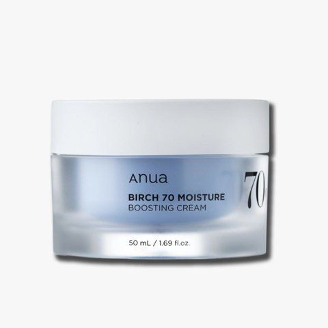 Заспокійливий крем із березовим соком Anua Birch 70% Boosting Cream Moisture AN57 фото