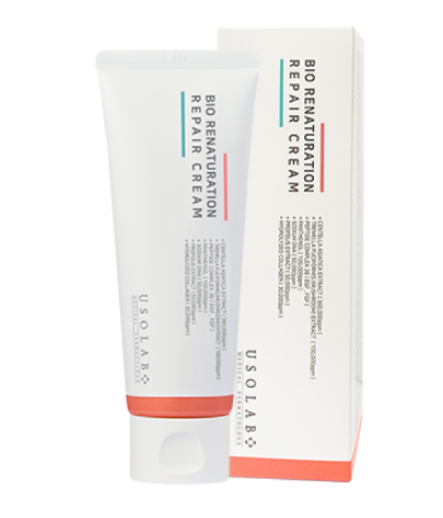 Інтенсивний регенеруючий крем з PDRN та пептидами USOLAB Bio Renaturation Repair Cream, 100 ml К212 фото
