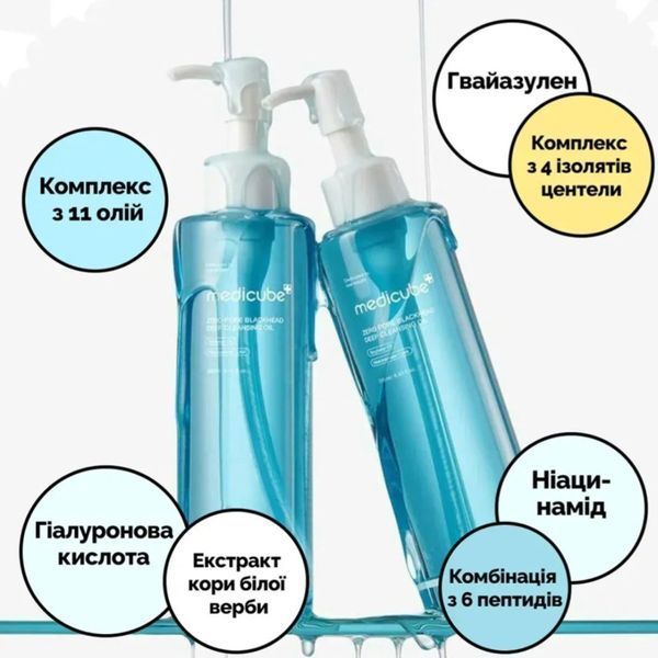 Гідрофільна олійка для глибокого очищення пор Medicube Zero Pore Blackhead Deep Cleansing Oil MC05 фото