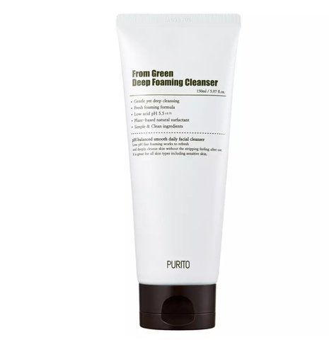 Пінка для вмивання з центеллою і зеленим чаєм Purito Seoul From Green Deep Foaming Cleanser В22 фото