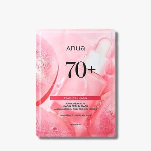Освітлювальна маска з персиком та ніацинамідом Anua Peach 70 Niacin Serum Mask AN31 фото