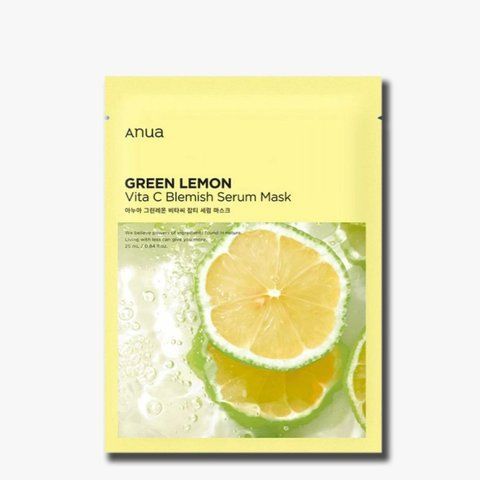 Освітлююча тканинна маска з вітаміном С Anua Green Lemon Vita C Blemish Serum Mask AN34 фото